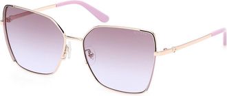 Guess GU00192 59F Womens Sunglasses Gold Size 59