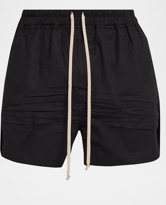 Rick Owens Men & apos;s Cotton Maxi-Drawstring Shorts