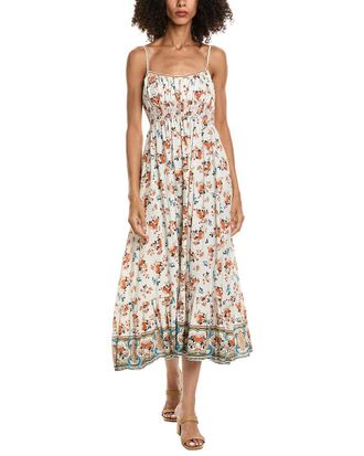 Max Studio Double Spaghetti Strap Midi Dress