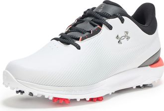 Under Armour Mens Drive Fade Golf Cleats Sneaker, (100) Halo Gray/Black/Metallic Silver, 9.5 UK
