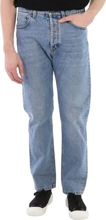 Roberto Cavalli Mens Midium Blue Straight Leg Jeans, Waist Size 31