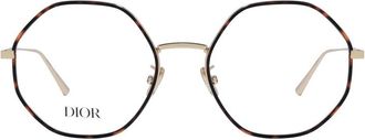 Dior Round Full Rim Eyeglasses - Brown