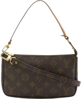 Louis Vuitton Pre-owned Shoulder Bags, female, Brown, Size: ONE SIZE Pre-owned Monogram Pouch