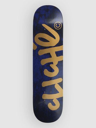 Clich&eacute; Handwritten Navy/Gold 8 Skateboard Deck blauw