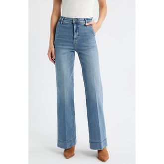 Hidden Jeans High Waist Comfort Flare Jeans in Med.wash at Nordstrom, Size 28
