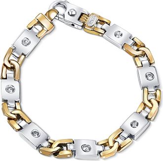 Pompeii3 Mens Designer Link 14k Gold (63gram) or Platinum (101gram) 8.5mm Diamond Bracelet 9