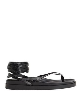 8 by YOOX LACE-UP FLAT TOE-POST SANDALS