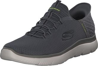 Skechers Mens Summits HIGH Range Sneaker, Charcoal Mesh/Trim, 9.5 UK