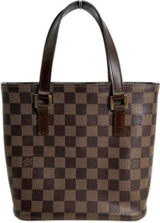 Louis Vuitton Tweedehands Canvas Louis Vuitton tassen - Dames - Vintage Handtas - Bruin - ONE Size - Vintage