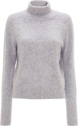 Victoria Beckham Gray Turtleneck Sweater