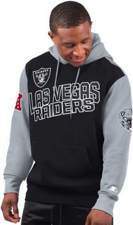 Starter Mens Starter Black Las Vegas Raiders Extreme Pullover Hoodie at Nordstrom, Size Medium