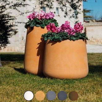 Monacis Monacis - vaso in resina goccia h 55 cm. vari colori - Colore: Grey