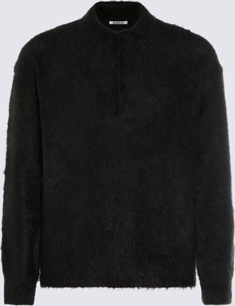 Auralee Black Mohair Knitwear