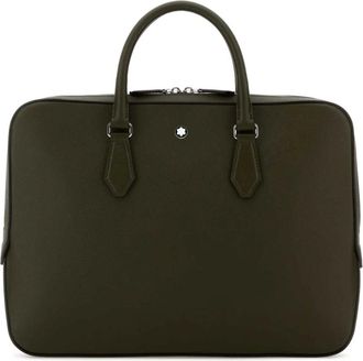 Montblanc Laptop Bags & Cases, male, Green, Size: ONE SIZE Sartorial Briefcase