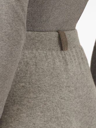 Fabiana Filippi Womens Platinum Cashmere Wide-Leg Trousers Aw25 W