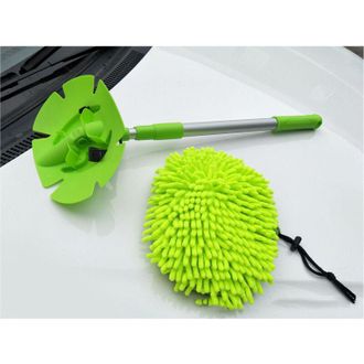 OEM Brosse De Lavage Auto - Manche T&eacute;lescopique 60-119 Cm - T&ecirc;te Pivotante 180&deg; - Pour Voiture Camion Caravane - 1 Pi&egrave;ce