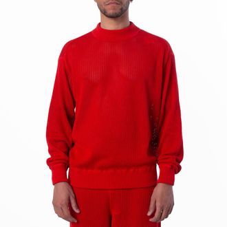 Burberry EKD Silk Cotton Mesh Sweater, Size X-Small