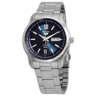 Seiko Automatic Blue Dial Stainless Steel Mens Watch SNKP17K1S