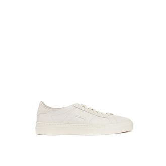 Santoni Sneakers, male, White, Size: 7 1/2 US Sneaker Double Buckle