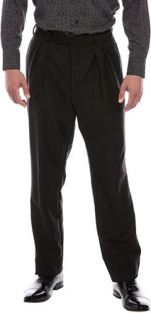 Blk Dnm Wool & Mohair-Blend Trouser