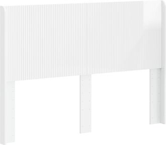 vidaXL Cabecero Blanco Brillante Madera De Ingenier&iacute;a Vidaxl