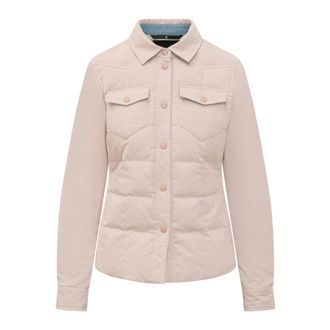 Moncler Winter Jackets, female, Pink, Size: S Nangy Corduroy Down Shirt Jacket