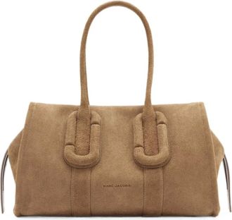 Marc Jacobs The Carryall Babe City Hairy Suede Tote Bag - female - Marc Jacobs - Shopping Bags - Beige - ONE SIZE - Bags