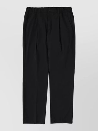 Herno wool-blend straight-leg trousers