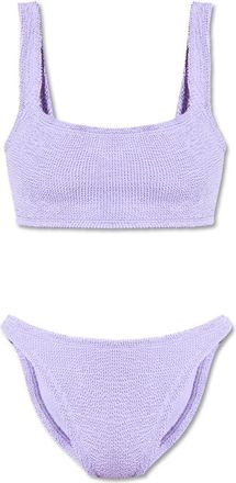 Hunza G Tweedelig badpak Xandra - Dames - Bikinis - Paars - ONE Size - Tweed - Badmode