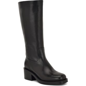 Nine West Broklyn Block Heel Boot in Black at Nordstrom, Size 11