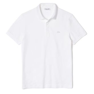 Lacoste Mens White Paris Regular Stretch Cotton Piqu&eacute; Polo Shirt - Size X-Large