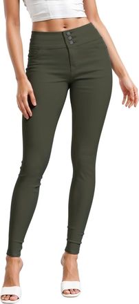 HyBrid & Company Womens Butt Lift V3 Super Comfy Stretch Denim Jeans P45066SK Olive 5