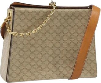 Celine Pre-owned Shoulder Bags, female, Beige, Size: ONE SIZE Pre-owned Vintage Plastic Shoulder Bag