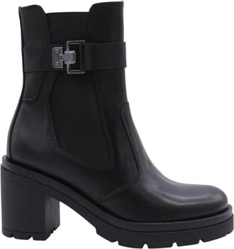 Nero Giardini Simian Enkellaars - Dames - Laarzen met Hak - Zwart - 40 EU - Schoenen