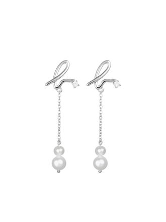 agn&egrave;s b. Christmas Canopy drop earrings - women - silver/Metal - One Size