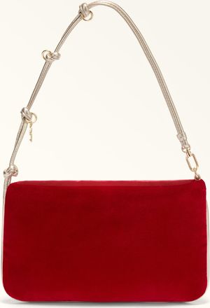 Furla Lily Pouch Toni Lacca Velvet + Piping Metal Woman