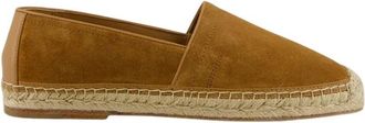 Brunello Cucinelli Washed Suede Espadrilles - Heren - Espadrilles - Bruin - 44 EU - Leer - Schoenen