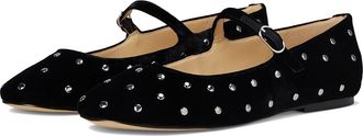 Marc Fisher Elizza Womens Flat Shoes Black Velvet : 6.5 M, Leather
