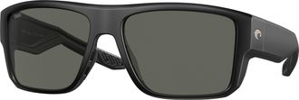 Costa TAXMAN Grey Polarized Glass Square Mens Sunglasses 6S9116 911605 59