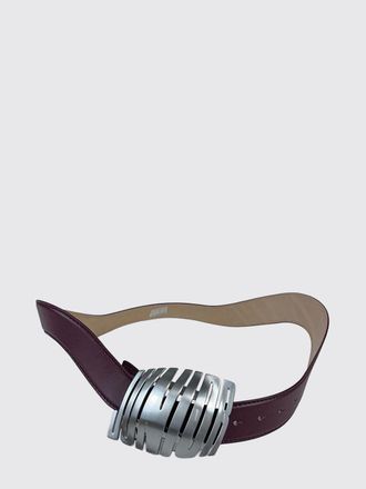 Jean Paul Gaultier Adjustable Calf Leather Belt with Logo Plaque