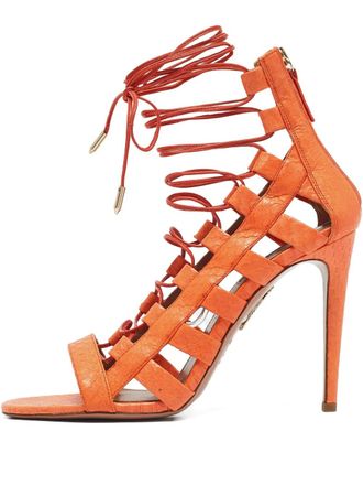 Aquazzura 115mm Amazon sandals - Orange