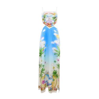 Casablanca Maxi Dresses, female, Multicolor, Size: XS Scarf Dress