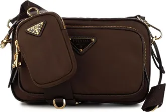 Prada Logo-plaque Shoulder Bag