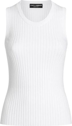 Dolce & Gabbana Top a coste - Bianco