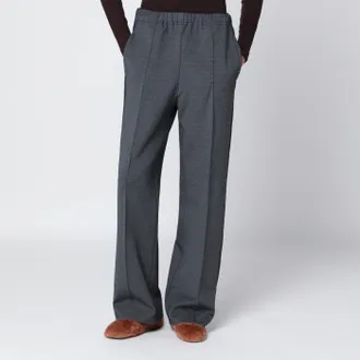 Miu Miu Pantaloni antracite in maglia punto stoffa