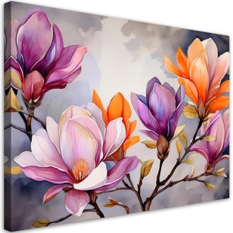 Artgeist Quadro Su Tela, Fiore Acquerello A Colori - 100x70