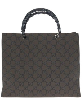 Gucci Bamboo Gg Tote (Authentic Pre-Loved)