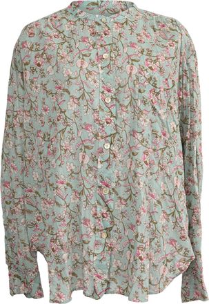 Isabel Marant &Eacute;toile Band Collar in Floral Print Cotton