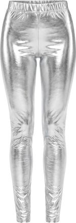 Dolce & Gabbana Broek - Dames - Leggings - Grijs - L - Polyester - Broeken