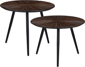 MiCa Decorations Mesa auxiliar Dane Marr&oacute;n H44xB54xL54cm